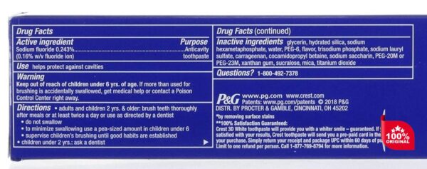 Crest 3D White Advanced Triple Whitening 5-pack [158g] - Image 2